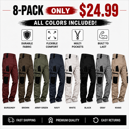 Men's Tactical Cargo Pants – Durable Multi-Pocket Work & Outdoor Pants